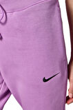 Nike Sportswear Phoenix Fleece Women Jogger Yüksek Belli Bol Kalıp Şardonlu Kadın Eşofman Altı Mor