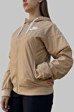 Nike Sportswear Windrunner Jacket Kadın Kapüşonlu Spor Ceket Bej