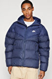 Nike Stormfit Primaloft Synthetic Fit Jacket Rahat Kalıp Kapüşonlu Mont Lacivert