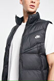 Nike Sportswear Storm Fit Windrunner Synthetic Fill Men's Vest Erkek Su İtici Şişme Yelek Siyah