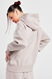 Nike Sportswear Phoenix Fleece Oversized Hoodie Full Zip Bol Kesim Kapüşonlu Kadın Sweatshirt Lila