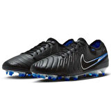 Nike Tiempo Legend 10 Elite FG Pro Soccer Shoes Çim Saha Kramponu Siyah