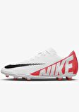 Nike Mercurial Vapor 15 Club FG/MG Futbol Ayakkabısı Doğal Suni Çim Kramponu Beyaz Kırmız