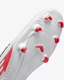 Nike Mercurial Vapor 15 Club FG/MG Futbol Ayakkabısı Doğal Suni Çim Kramponu Beyaz Kırmız