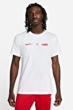 Nike Sportswear Standard issue Short Sleeve Tee Pamuklu Erkek Tişört Beyaz