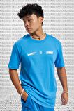 Nike Sportswear Standard issue Short Sleeve Tee Pamuklu Erkek Tişört Mavi