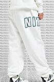 Nike Phoenix Fleece High Waisted Loose Fit Sweatpant Oversize Eşofman Altı Beyaz