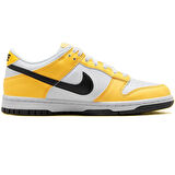 Nike Dunk Low NN GS Leather Unisex Sneaker Hakiki Deri Beyaz Sarı Günlük Spor Ayakkabı