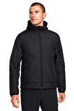 Nike Terma Fti Packable Synthetic Fill Unlimited Jacket Erkek Kapüşonlu Spor Ceket Siyah