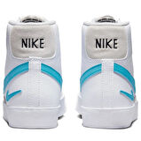 Nike Blazer Mid G S Leather Sneaker Bilekli Beyaz Mavi Swoosh Spor Ayakkabı