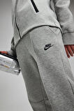 Nike Sportswear Tech Fleece Standart Fit Mid Rise Jogger Gray Kadın Eşofman Altı Gri