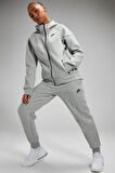 Nike Sportswear Tech Fleece Standart Fit Mid Rise Jogger Gray Kadın Eşofman Altı Gri