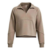 Unstoppable Flc Rugby Crop Kadın Kahverengi Antrenman Sweatshirt 1382746-200