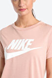 Nike Futura White Tee Dökümlü Hafif Parlak Modal Örme Solmaya Dayanıklı Unisex Pembe Tişört
