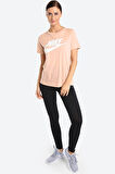 Nike Futura White Tee Dökümlü Hafif Parlak Modal Örme Solmaya Dayanıklı Unisex Pembe Tişört