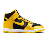 Nike Dunk Low Mid Women Black Yellow Sneaker Günlük Spor Ayakkabı Kadın Siyah Sarı