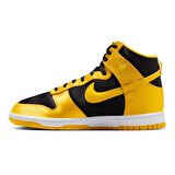 Nike Dunk Low Mid Women Black Yellow Sneaker Günlük Spor Ayakkabı Kadın Siyah Sarı