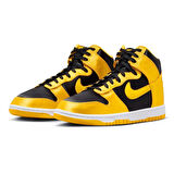 Nike Dunk Low Mid Women Black Yellow Sneaker Günlük Spor Ayakkabı Kadın Siyah Sarı
