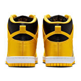 Nike Dunk Low Mid Women Black Yellow Sneaker Günlük Spor Ayakkabı Kadın Siyah Sarı