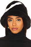 Nike Sportswear Swoosh Apex Faux Fur Bucket Hat Black Unisex Suni Kürk Kova Şapka Siyah