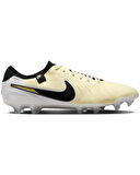 Nike Tiempo Legend 10 Elite FG Pro Soccer Shoes Çim Saha Kramponu Krem 