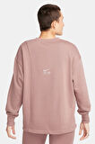Nike Air Women's Oversized Crew Neck French Terry Sweatshirt Kadın Geniş Kalıp Sweatshirt Kahve