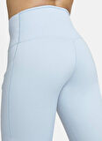 Nike Trainng Go Dri Fit İnfinaLock Full Length 6 Cepli Toparlayıcı Reflektörlü Antrenman Taytı Açık Mavi