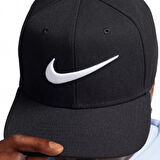 Nike Sportswear Pro Swoosh Snapback Cap Hat Unisex Şapka Siyah