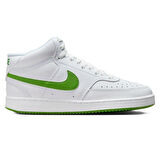 Nike Court Vision Mid Sneaker Bilekli Günlük Beyaz Yeşil Swoosh Spor Ayakkabı 