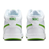 Nike Court Vision Mid Sneaker Bilekli Günlük Beyaz Yeşil Swoosh Spor Ayakkabı 