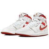 Nike Air Jordan Mid SE Leather Mens Sneaker Hakiki Deri Erkek Günlük Basketbol Spor Ayakkabı Beyaz
