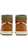 Nike Air Jordan MID Goretex Leather Sneaker Hakiki Deri Bilekli Su Geçirmez Nefes Alan Günlük Spor Ayakkabı Kahverengi