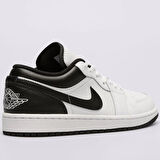 Nike Air Jordan 1 Low Leather Sneaker Hakiki Deri Beyaz Erkek Spor Ayakkabı