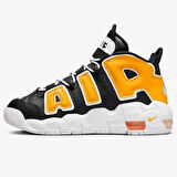 Nike Air More Uptempo KI Leather Sneaker Hakiki Deri Günlük Spor Ayakkabı Siyah Sarı