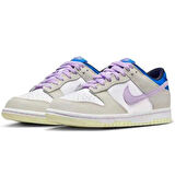 Nike Dunk Low GS Leather Unisex Sneaker Hakiki Deri Beyaz Mor Günlük Spor Ayakkabı
