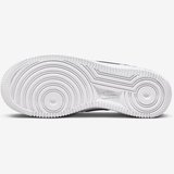 Nike Air Force 1 AF1 GS Leather Unisex Sneaker Swoosh Hakiki Deri Günlük Spor Ayakkabı Beyaz Siyah