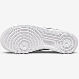 Nike Air Force 1 AF1 GS Leather Unisex Sneaker Swoosh Hakiki Deri Günlük Spor Ayakkabı Beyaz Siyah