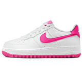 Nike Air Force 1 AF1 GS Leather Unisex Sneaker Hakiki Deri Günlük Spor Ayakkabı Beyaz Pembe