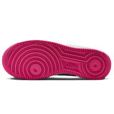 Nike Air Force 1 AF1 GS Leather Unisex Sneaker Hakiki Deri Günlük Spor Ayakkabı Beyaz Pembe