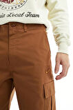 Nike Club Chino Woven Trousers Canvas Cargo Pant Dokuma Canvas Kargo Cepli Pantalon Kahverengi