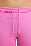 Nike Dri Fit Fast Mid Rise 7/8 Leggings Tight Kadın 3 Cepli Spor Tayt Pembe