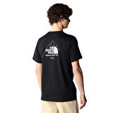 M Biner Graphic 4 Erkek Siyah Outdoor T-Shirt NF0A894ZJK31