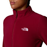 W 100 Glacier Fz Kadın Bordo Outdoor Polar NF0A855O1IX1