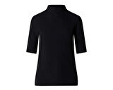 The North Face W S/S Mock Neck Slim Tee Kadın Outdoor Tişörtü NF0A89C3JK31 Siyah