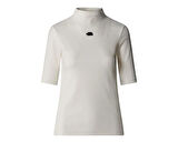 The North Face W S/S Mock Neck Slim Tee Kadın Outdoor Tişörtü NF0A89C3QLI1 Beyaz