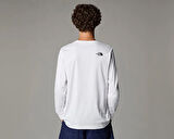 The North Face M L/S Fıne Tee Erkek Outdoor Tişörtü NF0A8A6PFN41 Beyaz