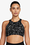 Nike Dri Fit Alate Curve Black Bra Reflektörlü Kadın Orta Destekli Spor Sütyeni Siyah