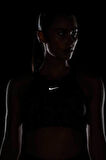 Nike Dri Fit Alate Curve Black Bra Reflektörlü Kadın Orta Destekli Spor Sütyeni Siyah