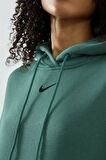 Nike Sportswear Phoenix Fleece Os Po Hoodie Oversized Fit Kadın Kapüşonlu Bol Kesim Sweatshirt Yeşil