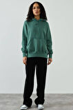 Nike Sportswear Phoenix Fleece Os Po Hoodie Oversized Fit Kadın Kapüşonlu Bol Kesim Sweatshirt Yeşil